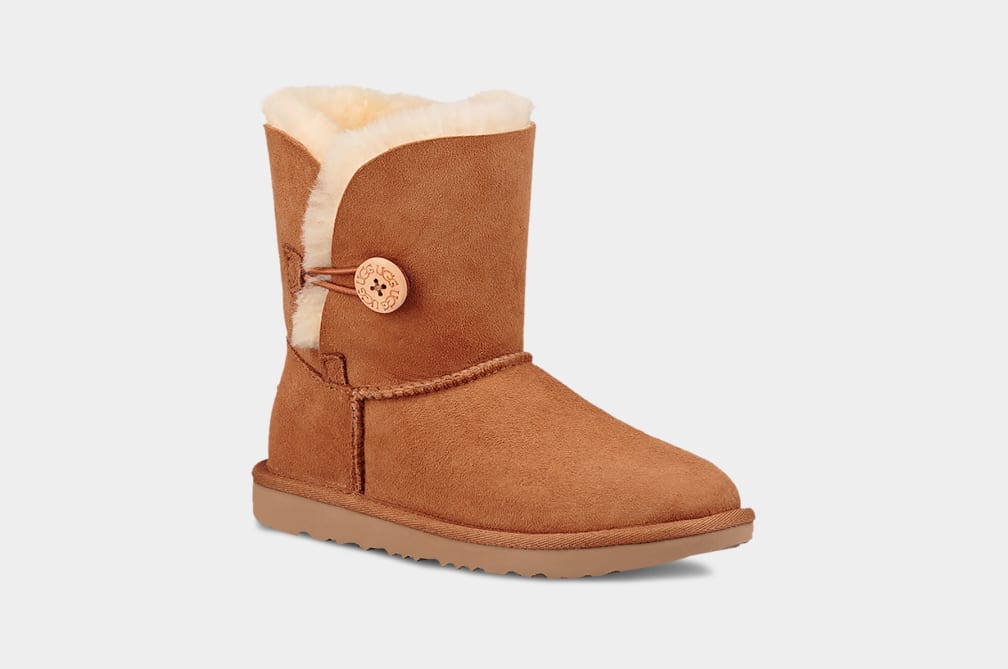 Botas Ugg Bailey Button II Niños Marrones | Argentina RHTNSFA-27