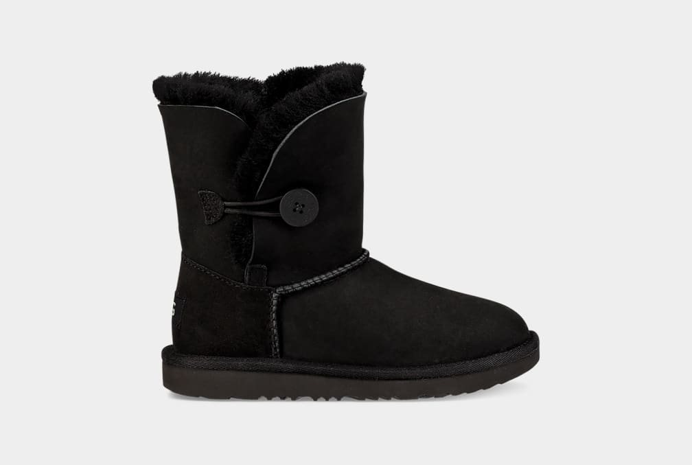 Botas Ugg Bailey Button II Niños Negras | Argentina DVWCRHI-10