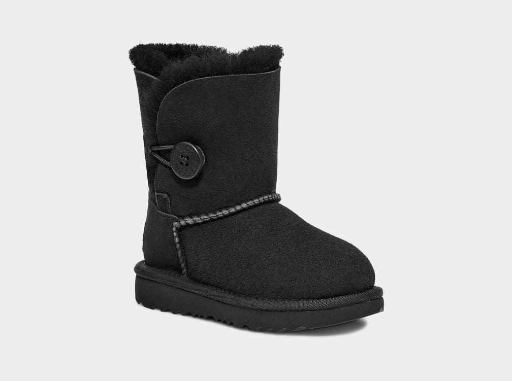 Botas Ugg Bailey Button II Niños Negras | Argentina RWQLBUG-21