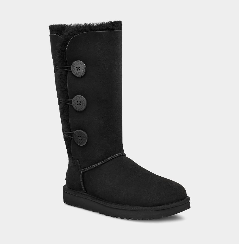 Botas Ugg Bailey Button Triplet II Mujer Negras | Argentina TIRWEYM-74