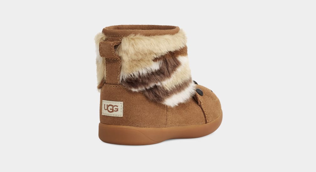 Botas Ugg Bear Stuffie Niños Marrones | Argentina SXJNFVE-01