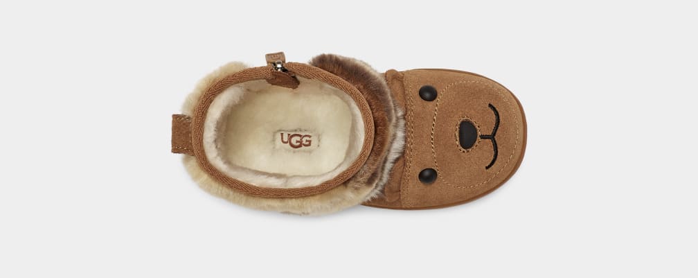 Botas Ugg Bear Stuffie Niños Marrones | Argentina SXJNFVE-01