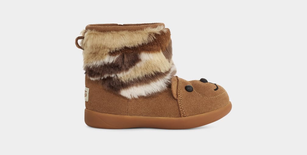 Botas Ugg Bear Stuffie Niños Marrones | Argentina SXJNFVE-01