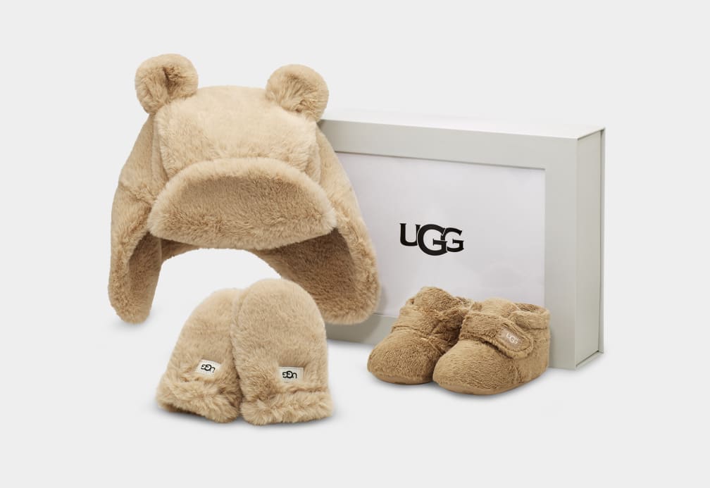 Botas Ugg Bixbee And And Mitten Set Niños Chocolate | Argentina KCZTNUY-40