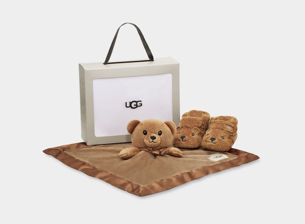 Botas Ugg Bixbee And Lovey Bear Stuffie Niños Marrones | Argentina DBAISJH-48