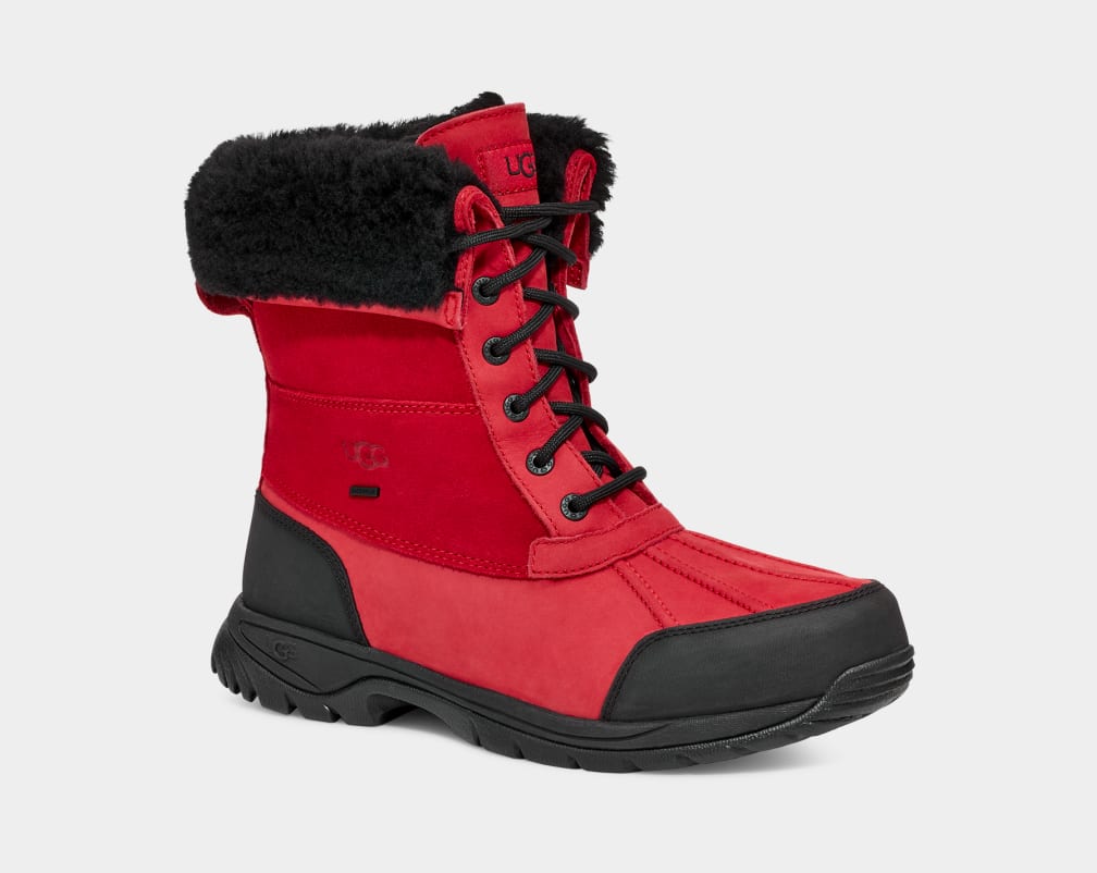 Botas Ugg Butte Hombre Rojas Negras | Argentina GBJFTVR-29