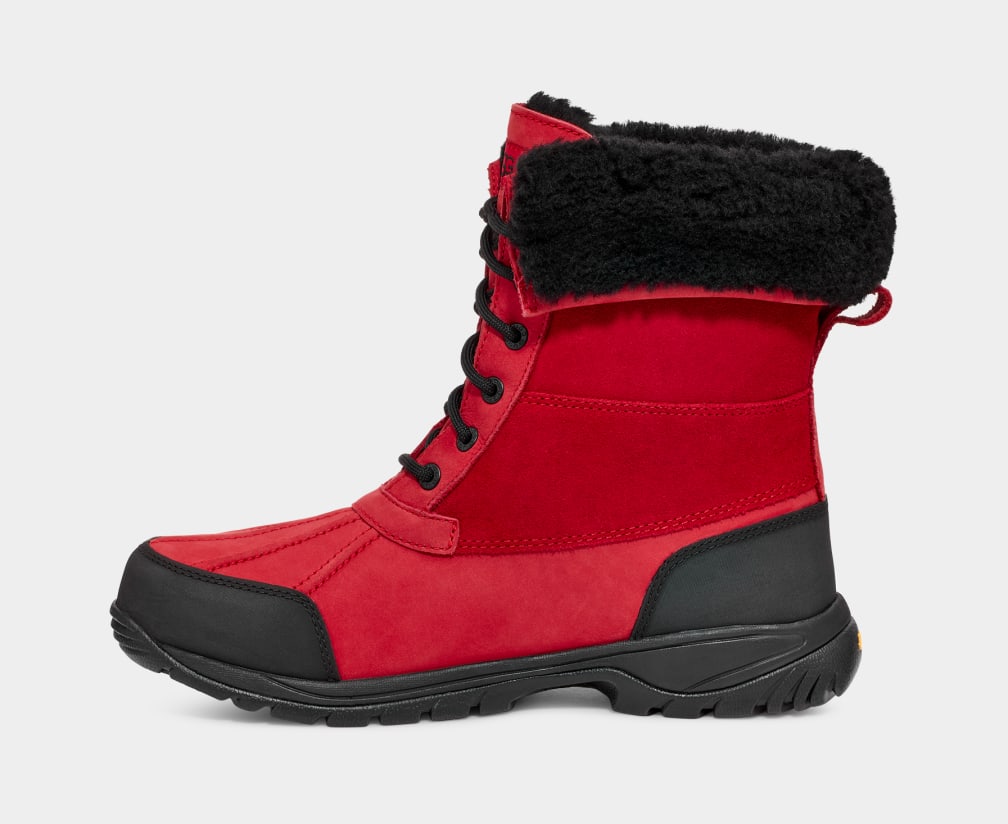 Botas Ugg Butte Hombre Rojas Negras | Argentina GBJFTVR-29