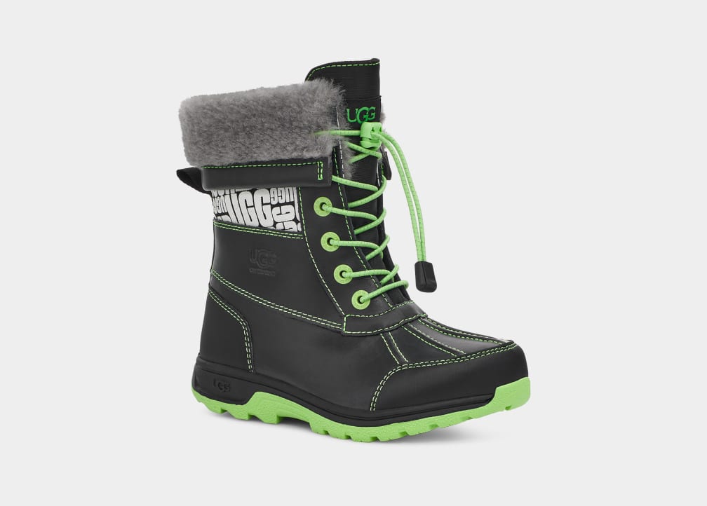 Botas Ugg Butte II CWR Glow Graphic Niños Negras Verde | Argentina ERJYTXZ-37