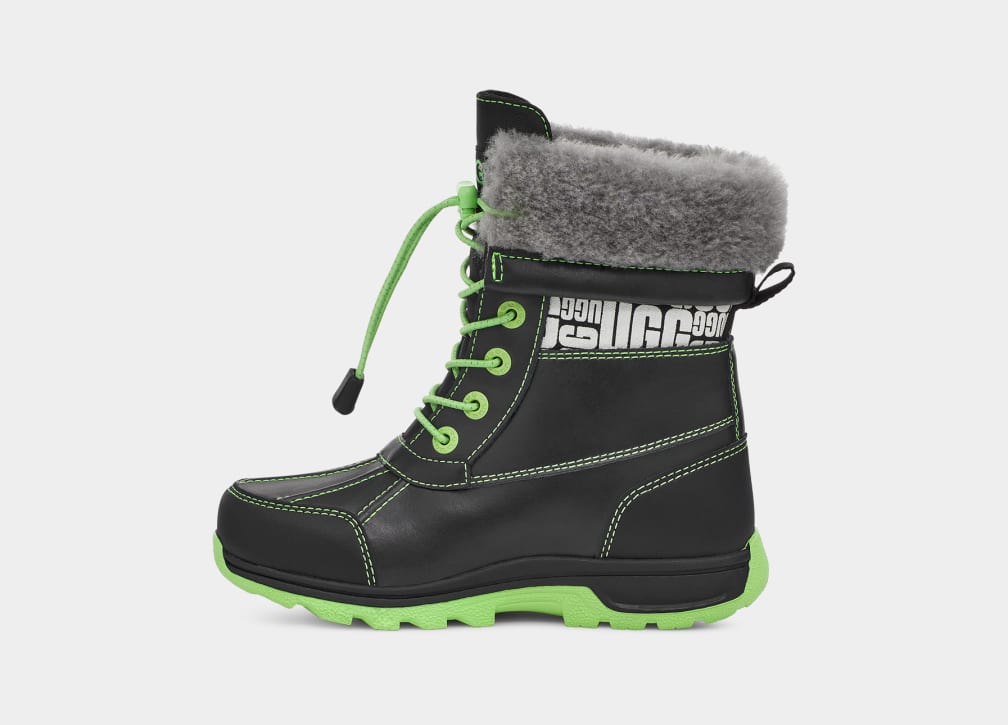 Botas Ugg Butte II CWR Glow Graphic Niños Negras Verde | Argentina ERJYTXZ-37