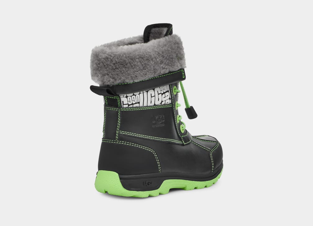 Botas Ugg Butte II CWR Glow Graphic Niños Negras Verde | Argentina ERJYTXZ-37