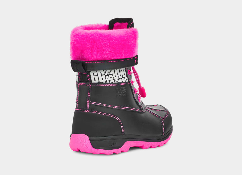 Botas Ugg Butte II CWR Glow Graphic Niños Negras Rosas | Argentina YGNKSQA-25