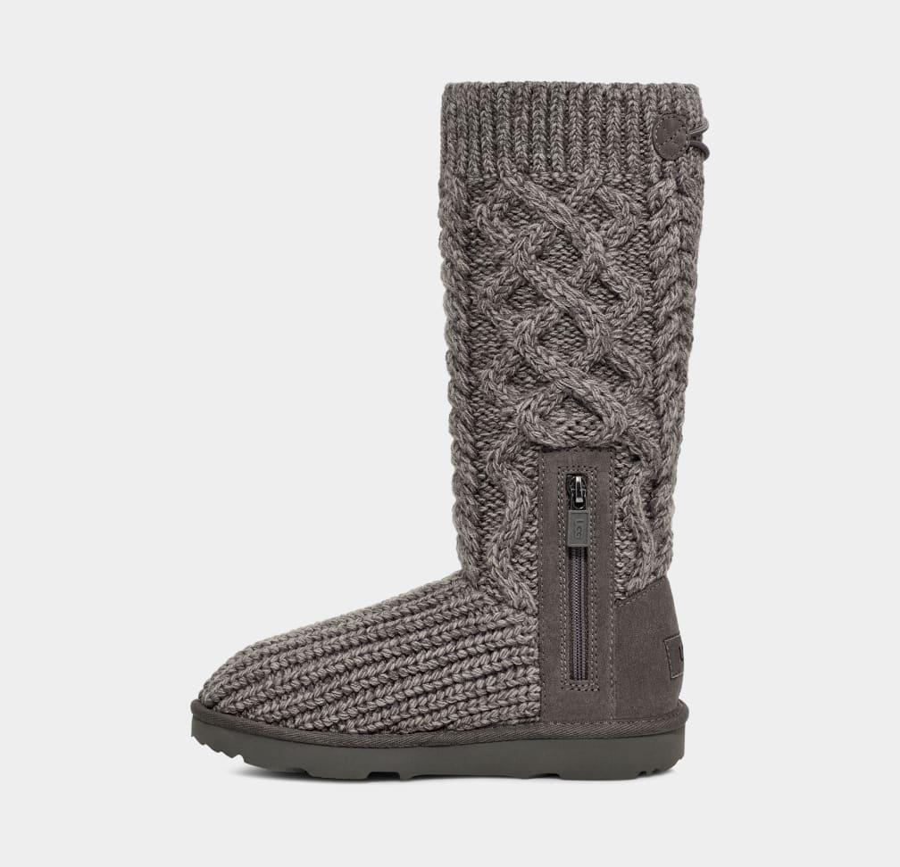 Botas Ugg Classic Cardi Cabled Knit Niños Gris | Argentina UHGFMEW-95