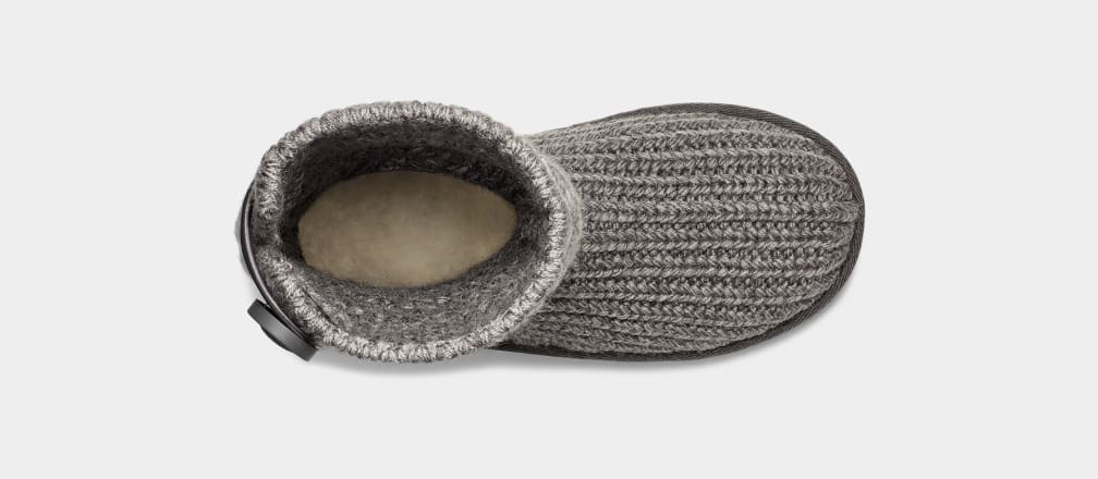 Botas Ugg Classic Cardi Cabled Knit Niños Gris | Argentina UHGFMEW-95