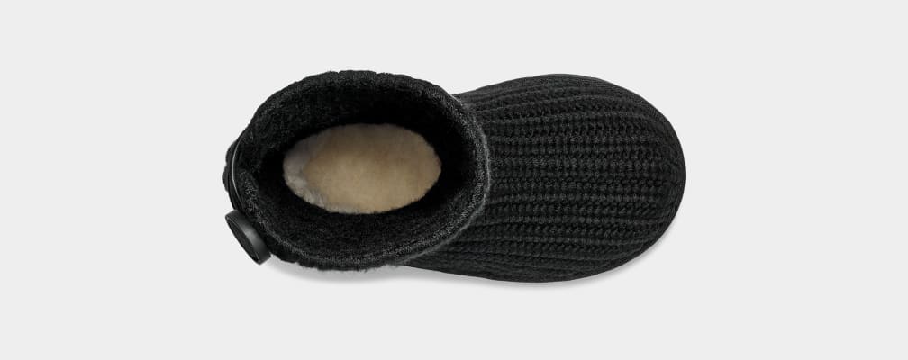 Botas Ugg Classic Cardi Cabled Knit Niños Negras | Argentina LKRBSCA-65