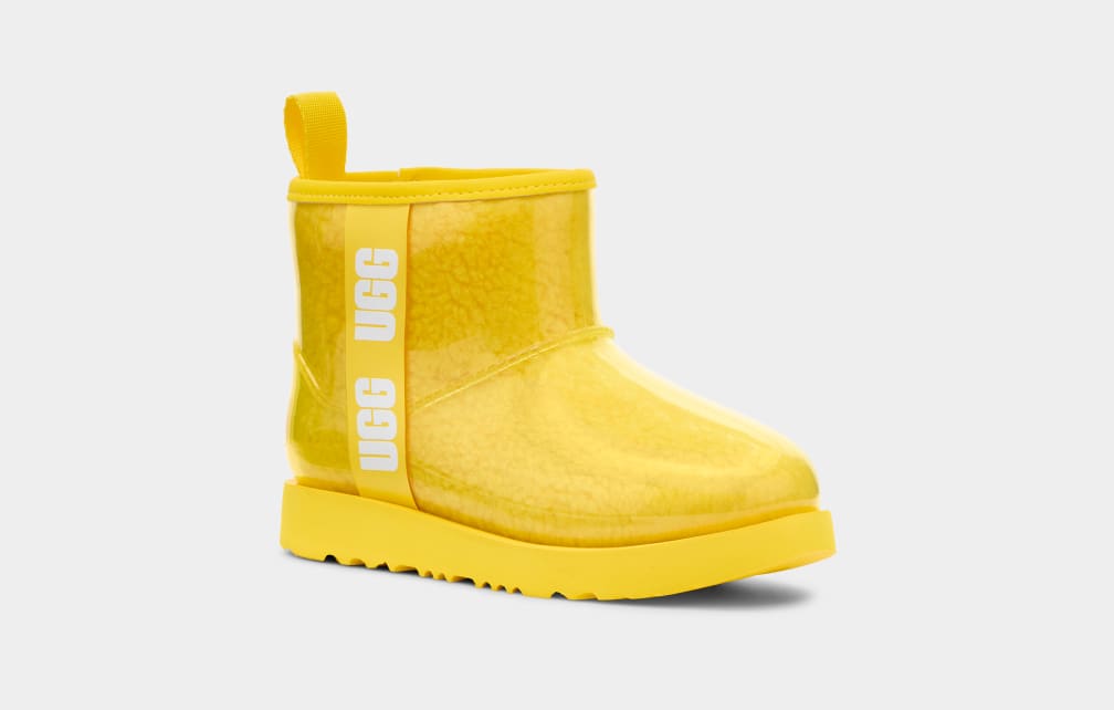 Botas Ugg Classic Clear Mini II Niños Amarillo | Argentina LFOEBDU-21