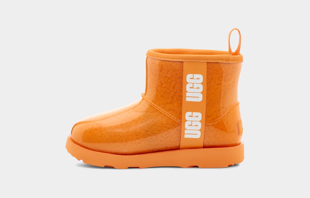 Botas Ugg Classic Clear Mini II Niños Naranjas | Argentina DWYKZPB-19