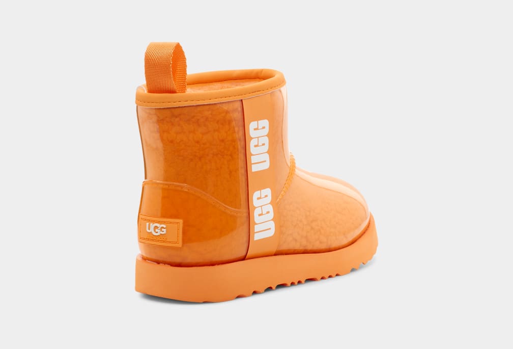 Botas Ugg Classic Clear Mini II Niños Naranjas | Argentina DWYKZPB-19