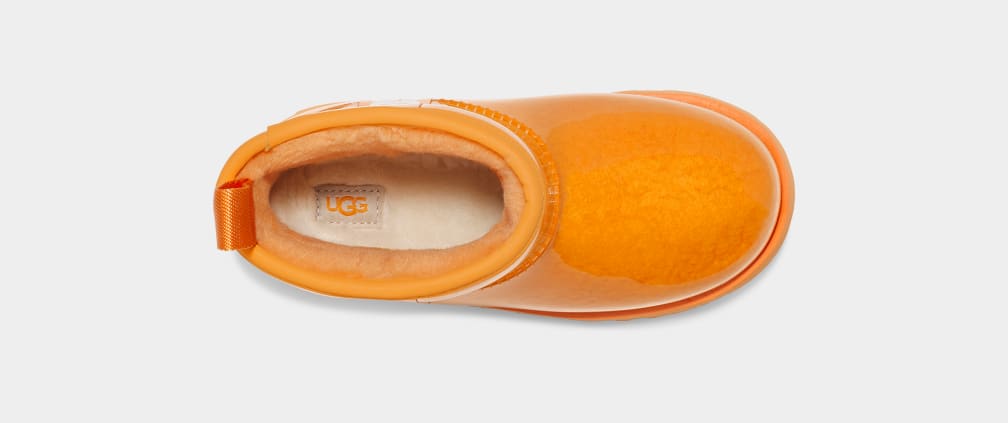 Botas Ugg Classic Clear Mini II Niños Naranjas | Argentina DWYKZPB-19