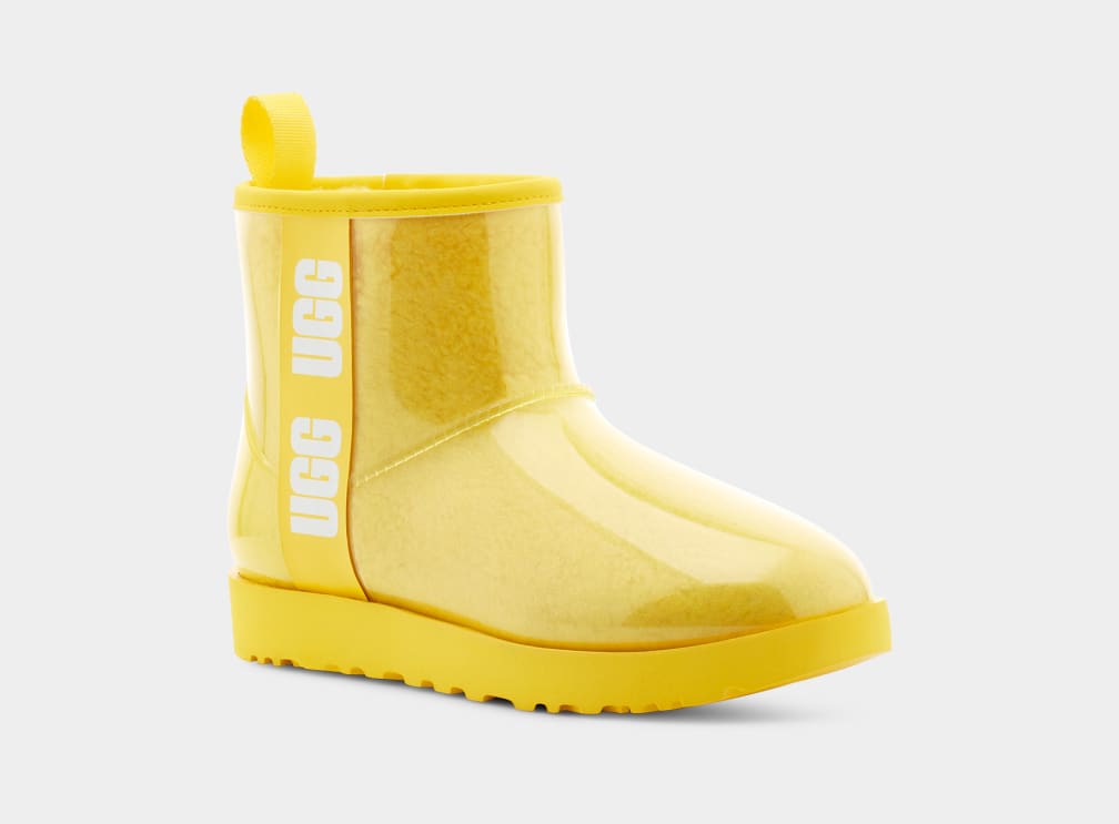 Botas Ugg Classic Clear Mini Mujer Amarillo | Argentina QOTVFAU-91