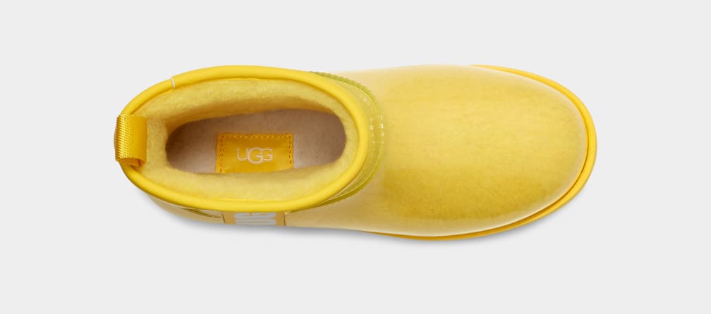 Botas Ugg Classic Clear Mini Mujer Amarillo | Argentina QOTVFAU-91