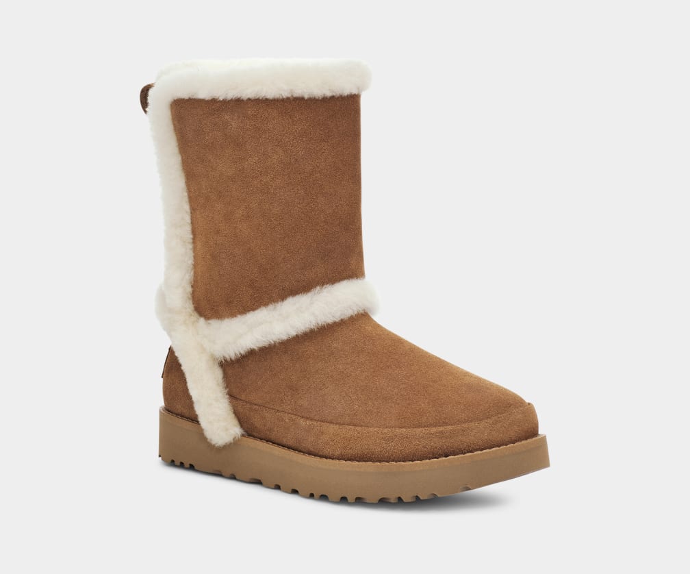 Botas Ugg Classic Fluff Spill Seam Mujer Marrones | Argentina DLIJKFH-61