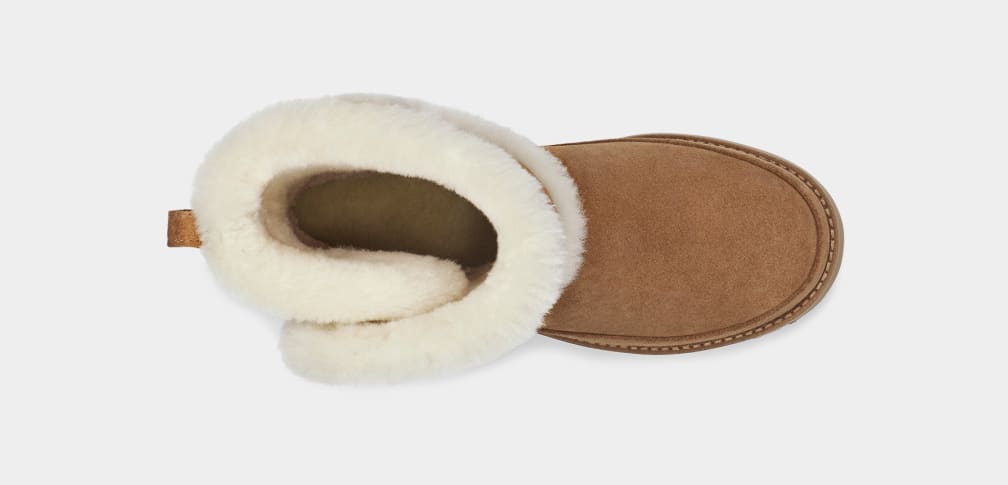 Botas Ugg Classic Fluff Spill Seam Mujer Marrones | Argentina DLIJKFH-61