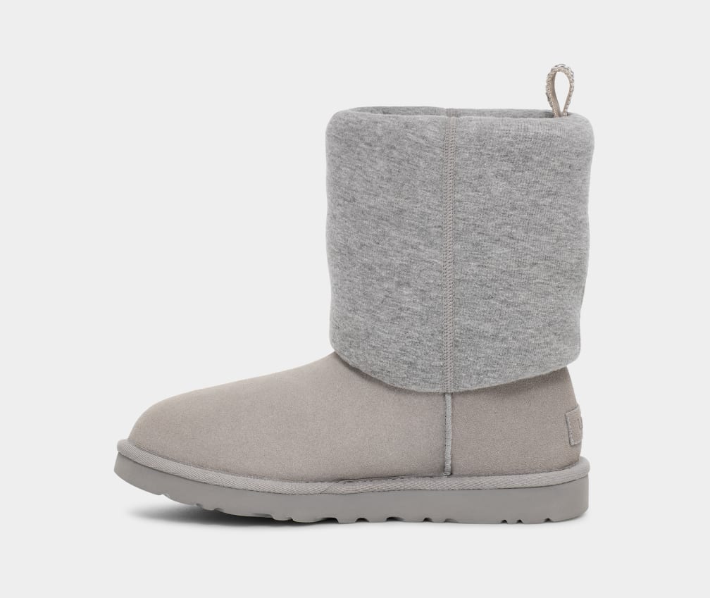 Botas Ugg Classic Fur Jersey Cozy Mujer Gris | Argentina SEBRTAU-92