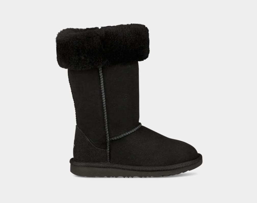 Botas Ugg Classic II Tall Niños Negras | Argentina KEAYPGM-40