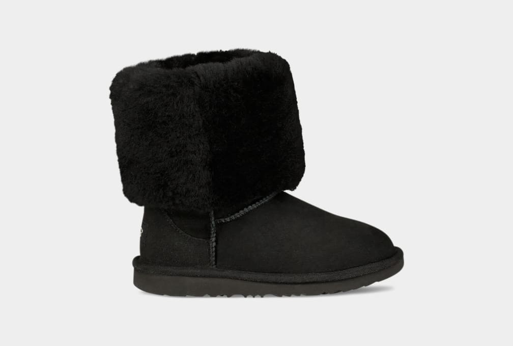 Botas Ugg Classic II Tall Niños Negras | Argentina KEAYPGM-40