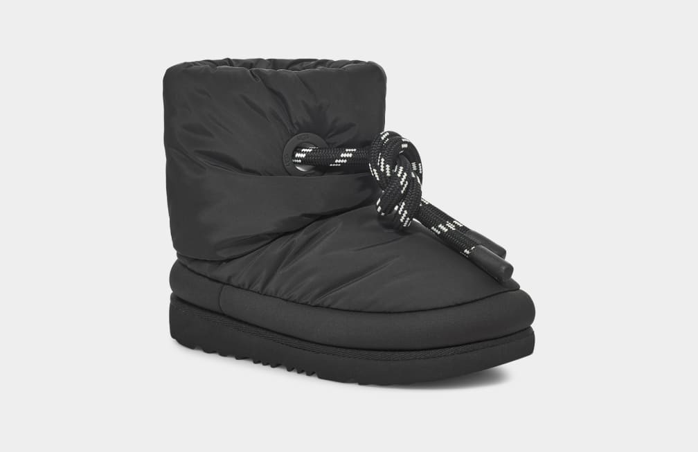 Botas Ugg Classic Maxi Niños Negras | Argentina CWFGDEP-75