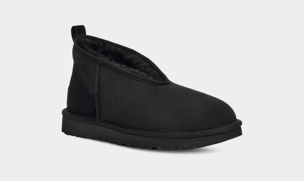 Botas Ugg Classic Micro Mini Mujer Negras | Argentina OSTAQBV-72