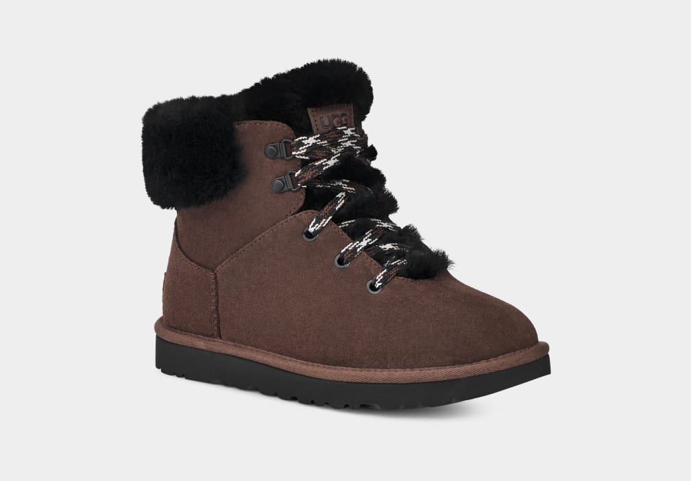 Botas Ugg Classic Mini Alpine Lace Mujer Marrones | Argentina BNLRESX-78