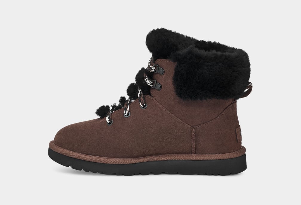 Botas Ugg Classic Mini Alpine Lace Mujer Marrones | Argentina BNLRESX-78