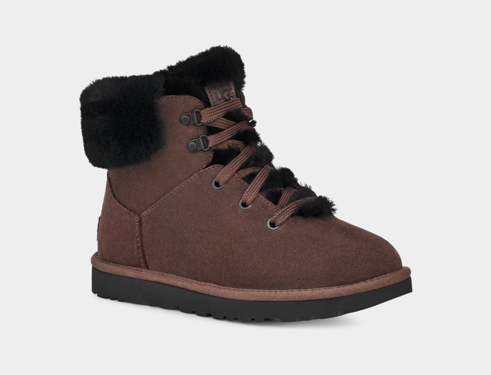 Botas Ugg Classic Mini Alpine Lace Mujer Marrones | Argentina BNLRESX-78