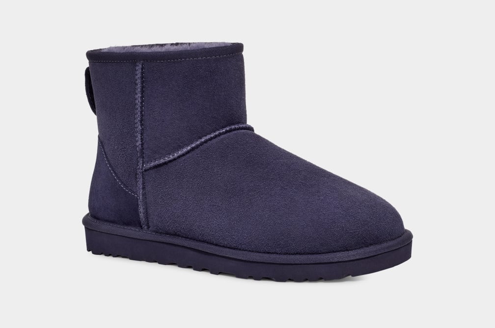 Botas Ugg Classic Mini Hombre Azules | Argentina QCMBSVW-13