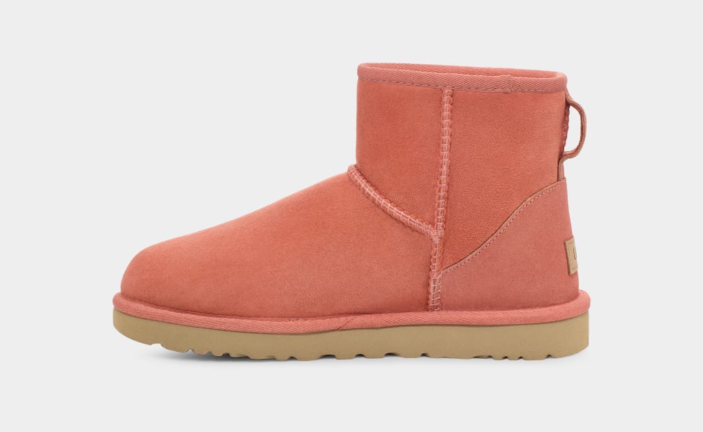 Botas Ugg Classic Mini II Mujer Coral | Argentina CDYBNAH-68