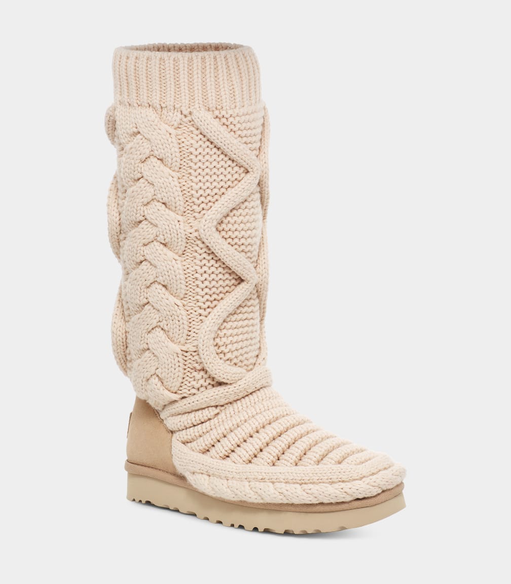 Botas Ugg Classic Tall Chunky Knit Mujer Beige | Argentina EONVPUW-36