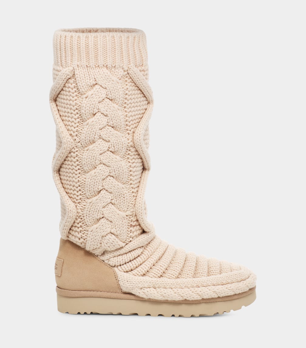 Botas Ugg Classic Tall Chunky Knit Mujer Beige | Argentina EONVPUW-36