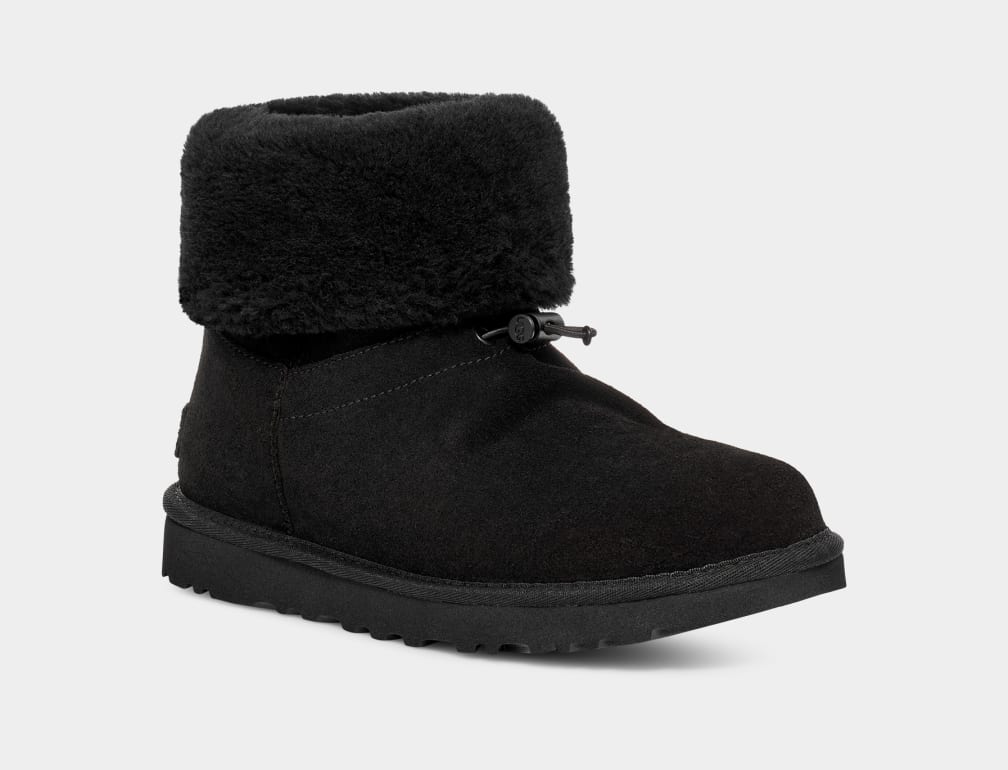 Botas Ugg Classic Toggler Mujer Negras | Argentina PJMXDGQ-80