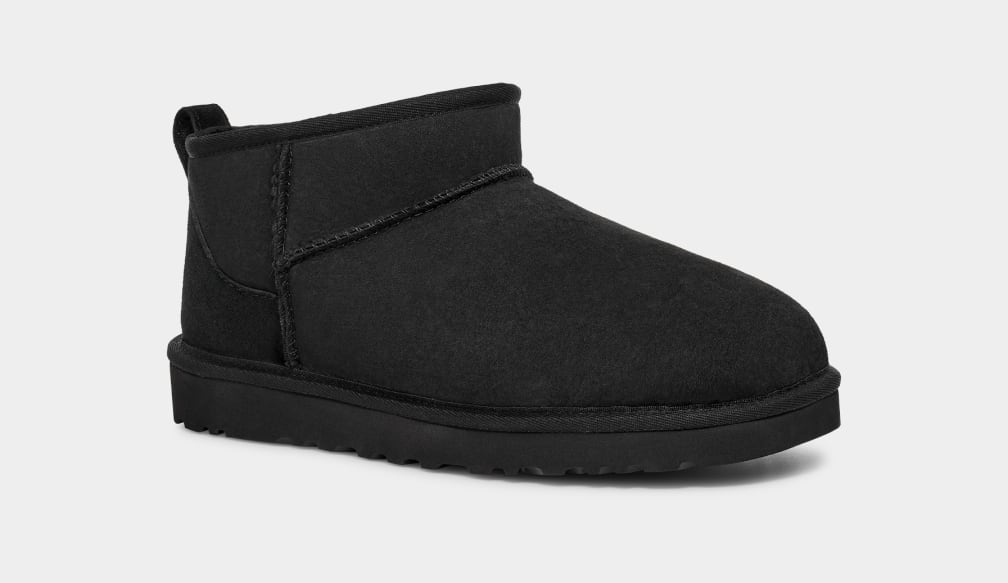 Botas Ugg Classic Ultra Mini Hombre Negras | Argentina ELNOBDK-67