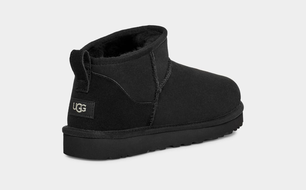 Botas Ugg Classic Ultra Mini Hombre Negras | Argentina ELNOBDK-67