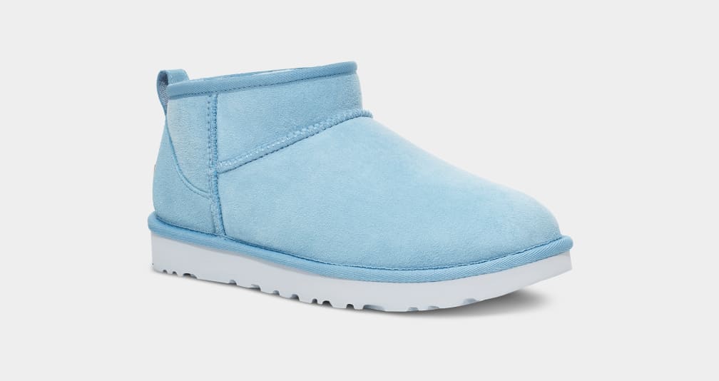 Botas Ugg Classic Ultra Mini Mujer Azules | Argentina QPJVRMW-23