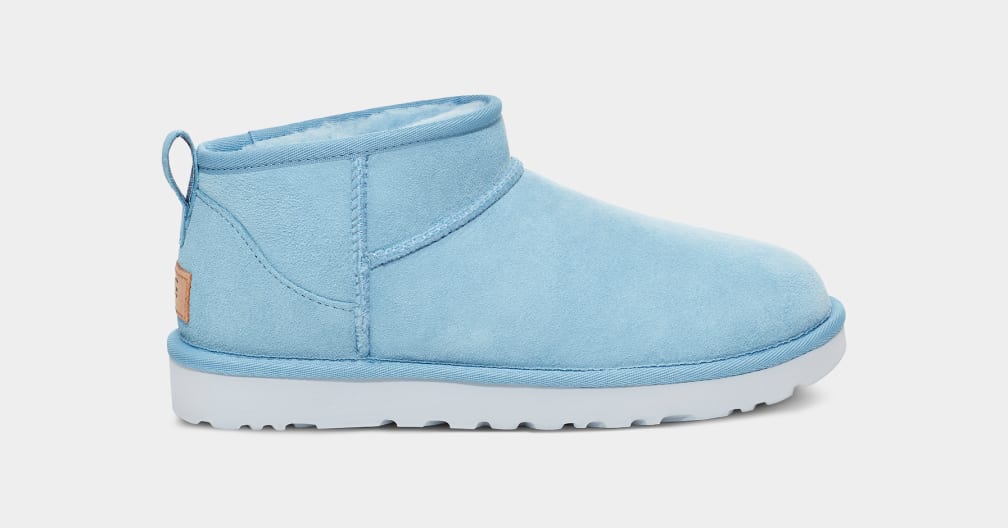 Botas Ugg Classic Ultra Mini Mujer Azules | Argentina QPJVRMW-23