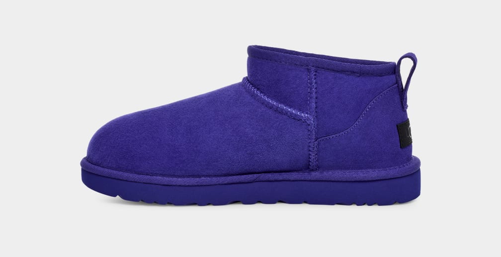 Botas Ugg Classic Ultra Mini Mujer Azules | Argentina HLQYJGV-47