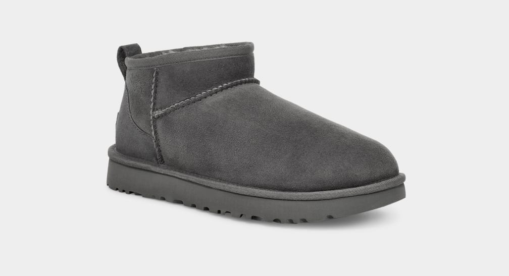 Botas Ugg Classic Ultra Mini Mujer Gris | Argentina JMXDZQY-16