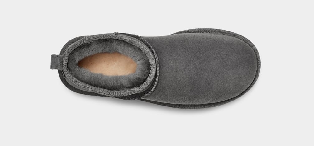 Botas Ugg Classic Ultra Mini Mujer Gris | Argentina JMXDZQY-16