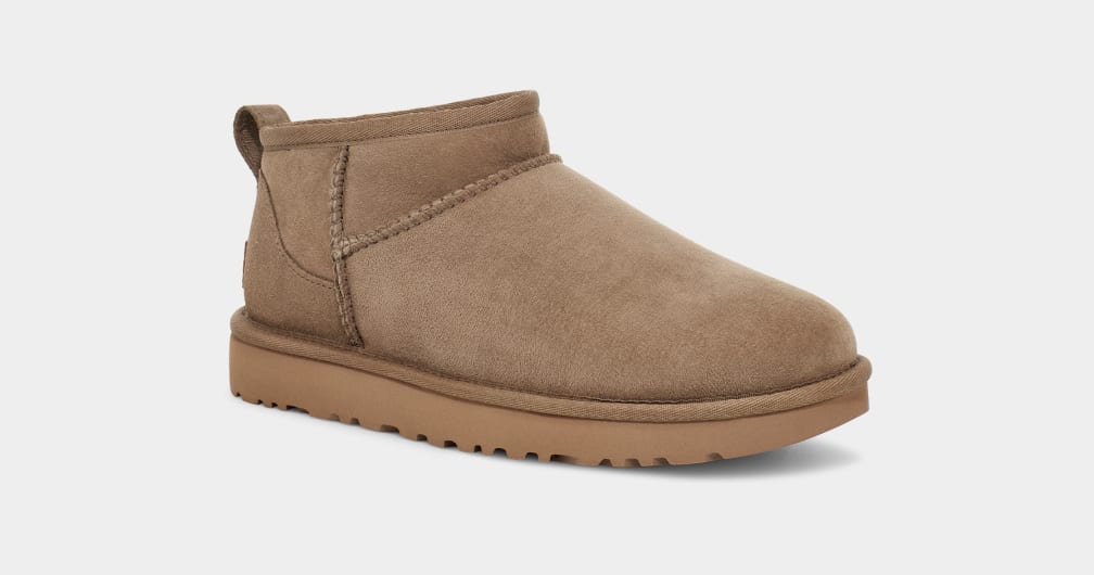 Botas Ugg Classic Ultra Mini Mujer Marrones | Argentina HGTIULY-07