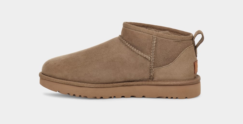 Botas Ugg Classic Ultra Mini Mujer Marrones | Argentina HGTIULY-07