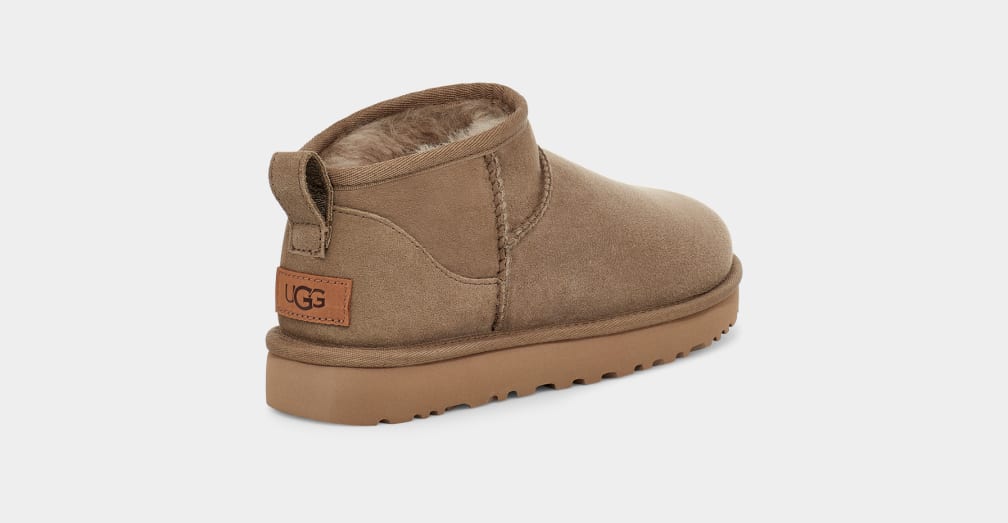 Botas Ugg Classic Ultra Mini Mujer Marrones | Argentina HGTIULY-07