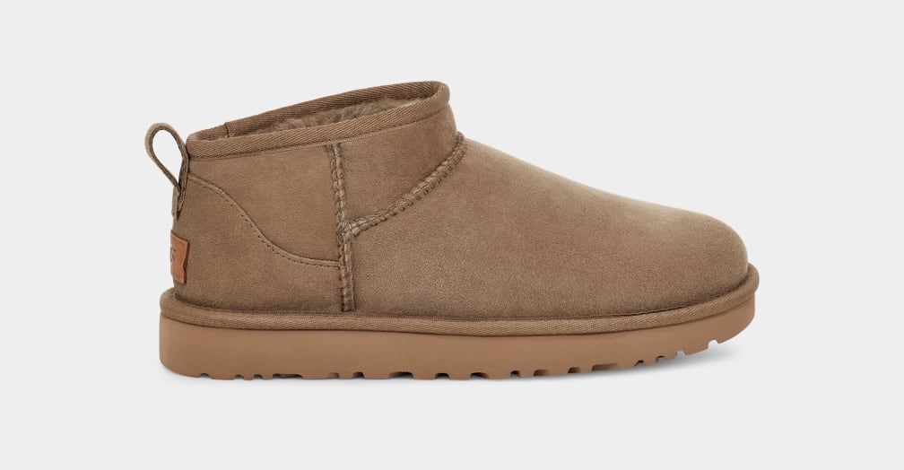 Botas Ugg Classic Ultra Mini Mujer Marrones | Argentina HGTIULY-07